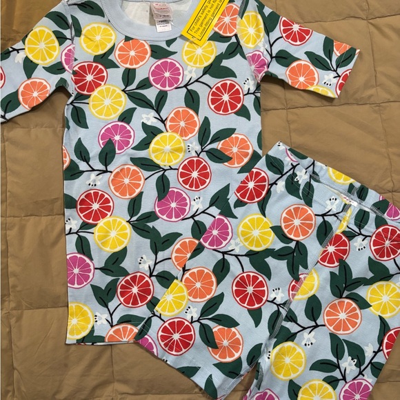 Hanna Andersson Citrus Print Kids Pajama Set - Picture 1 of 3